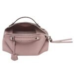 FENDI BY THE WAY SELLERIA MEDIUM MAUVE PINK SELLERIA BAG WITH 192 HAND-SEWN TOPSTITCHES