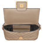 FENDI BAGUETTE MINI NAPPA LEATHER BAG WITH FF MOTIF