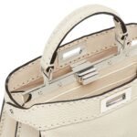 FENDI PEEKABOO ISEEU SMALL SELLERIA BAG WITH 556 HAND SEWN TOPSTITCHES