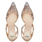 FENDI COLIBRÌ LITE MULTICOLOR SEQUINNED MEDIUM-HEELED SLINGBACKS