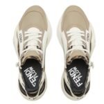 FENDI FLOW LEATHER LOW-TOPS