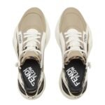 FENDI FLOW LEATHER LOW-TOPS