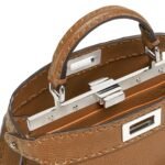 FENDI PEEKABOO ISEEU SMALL SELLERIA BAG WITH 556 HAND-SEWN TOPSTITCHES