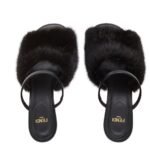 FENDI FIRST MINK HIGH-HEEL SANDALS