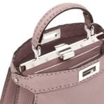 FENDI PEEKABOO ISEEU SMALL SELLERIA BAG WITH 556 HAND SEWN TOPSTITCHES