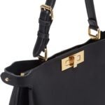 FENDI PEEKABOO SOFT MEDIUM LEATHER BAG