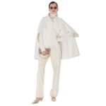 FENDI COAT WHITE CASHMERE CAPE