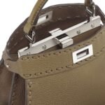 FENDI PEEKABOO ISEEU PETITE SELLERIA BAG WITH 306 HAND-SEWN TOPSTITCHES