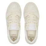 FENDI MATCH CANVAS LOW-TOPS SUEDE