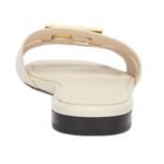 FENDI FFOLD LEATHER SANDALS