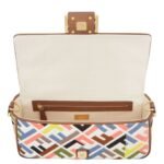 FENDI BAGUETTE CANVAS BAG WITH MULTICOLOR FF EMBROIDERY