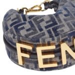 FENDIGRAPHY MINI BLUE CHENILLE MINI-BAG