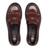 FENDI FILO LEATHER LOAFERS