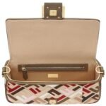 FENDI BAGUETTE CANVAS BAG WITH MULTICOLOR FF EMBROIDERY
