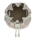 FENDI MON TRESOR SUEDE MINI BAG WITH FF IN IRIDESCENT CRYSTALS AND STUDS