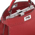 FENDI PEEKABOO ISEEU PETITE SELLERIA BAG WITH 306 HAND SEWN STITCHES