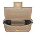 FENDI BAGUETTE MINI NAPPA LEATHER BAG WITH FF MOTIF