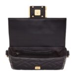 FENDI BAGUETTE MINI NAPPA LEATHER BAG WITH FF MOTIF