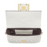FENDI BAGUETTE MINI NAPPA LEATHER BAG WITH FF MOTIF