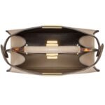 FENDI PEEKABOO ISEEU SMALL DOVE GRAY CALFSKIN BAG