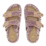 FENDI FEEL LIGHT BLUE FF JACQUARD VELVET SLIDES