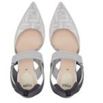 FENDI COLIBRÌ RHINESTONE HIGH HEELED SLINGBACKS