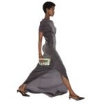 FENDI FFOLD LEATHER LOW-HEELED SLINGBACKS