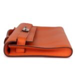 HERMÈS KELLY CUT ORANGE SWIFT PALLADIUM HARDWARE