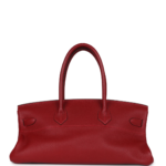 PRE-OWNED HERMÈS SHOULDER BIRKIN 42 JPG ROUGE VIF CLEMENCE PALLADIUM HARDWARE
