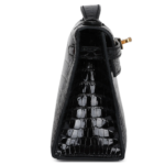 HERMÈS KELLY POCHETTE BLACK SHINY POROSUS CROCODILE GOLD HARDWARE