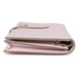 HERMÈS BEARN GUSSET LONG WALLET MAUVE PALE EPSOM PALLADIUM HARDWARE