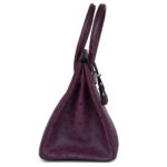 PRE-OWNED HERMÈS BIRKIN 30 VIOLET OSTRICH PALLADIUM HARDWARE