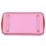 PRE-OWNED HERMÈS SPECIAL ORDER (HSS) BIRKIN 35 BUBBLEGUM AND BOUGAINVILLEA EPSOM PALLADIUM HARDWARE
