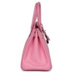 PRE-OWNED HERMÈS BIRKIN 30 BUBBLEGUM EPSOM PALLADIUM HARDWARE