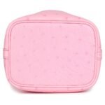 HERMÈS MICRO PICOTIN LOCK 14 BUBBLEGUM OSTRICH PALLADIUM HARDWARE