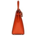PRE-OWNED HERMÈS KELLY SELLIER 32 FEU EPSOM GOLD HARDWARE