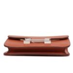 HERMÈS CONSTANCE SLIM WALLET BRIQUE EVERCOLOR PALLADIUM HARDWARE