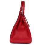 HERMÈS BIRKIN 35 ROUGE CASAQUE EPSOM PALLADIUM HARDWARE