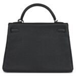 PRE-OWNED HERMÈS KELLY RETOURNE 32 PLOMB CLEMENCE PALLADIUM HARDWARE