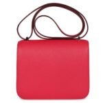 HERMÈS CONSTANCE 18 ROSE EXTREME EPSOM MARQUETTE PALLADIUM HARDWARE