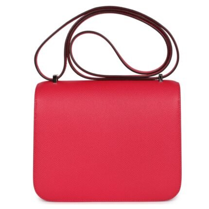 HERMÈS CONSTANCE 18 ROSE EXTREME EPSOM MARQUETTE PALLADIUM HARDWARE