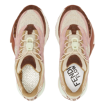 FENDI FLOW MESH AND SUEDE LOW TOPS