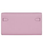 HERMÈS KELLY WALLET TO GO MAUVE SYLVESTRE EPSOM PALLADIUM HARDWARE