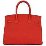 PRE-OWNED HERMÈS BIRKIN 30 CAPUCINE TOGO PALLADIUM HARDWARE