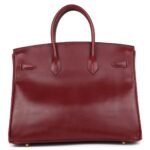 VINTAGE HERMÈS BIRKIN 35 ROUGE H BOX GOLD HARDWARE