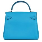 HERMÈS QUELLE IDOLLE KELLY DOLL BLEU FRIDA AND ROSE EXTREME SWIFT PALLADIUM HARDWARE