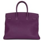 PRE-OWNED BIRKIN 35 ANEMONE TOGO PALLADIUM HARDWARE