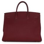 PRE-OWNED HERMÈS BIRKIN 40 ROUGE H FJORD GOLD HARDWARE