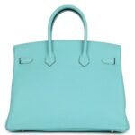 HERMÈS BIRKIN 35 BLEU ATOLL TOGO GOLD HARDWARE