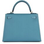 HERMÈS KELLY SELLIER 28 BLUE JEAN EPSOM GOLD HARDWARE